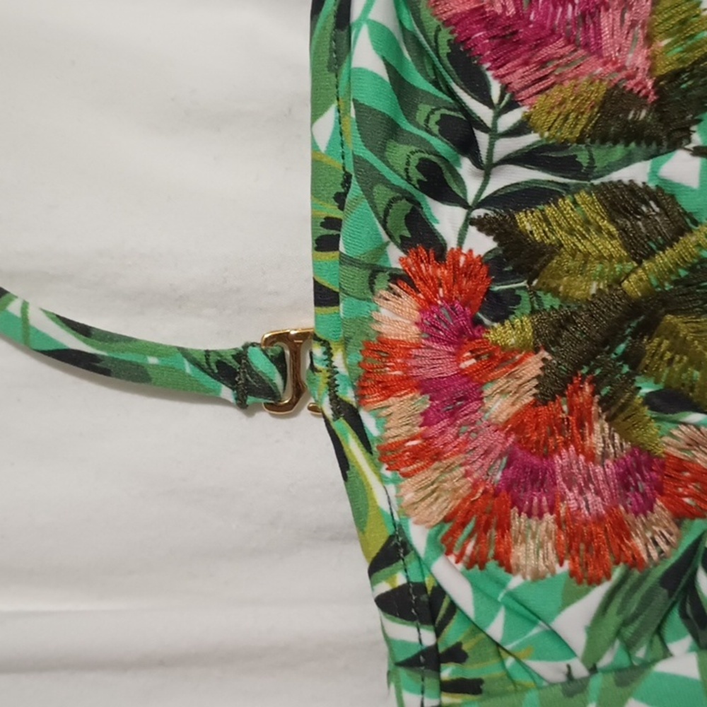OneDadeMar 2 Piece Bikini XS Gandul Bandeau Top Embroidery and Embellishments - Picture 9 of 14